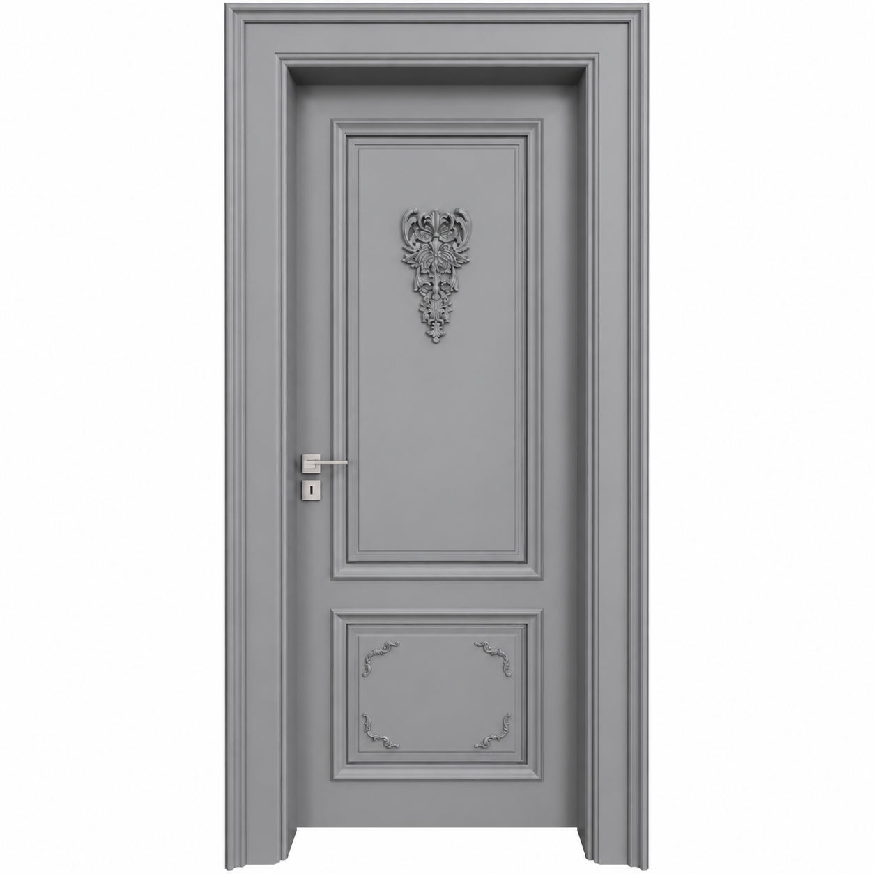 BY-5017V Porte intérieure Laqué Vitrée